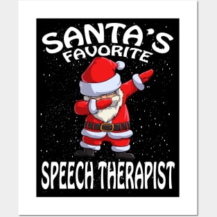 Santas Favorite Speech Therapist Christmas Posters and Art